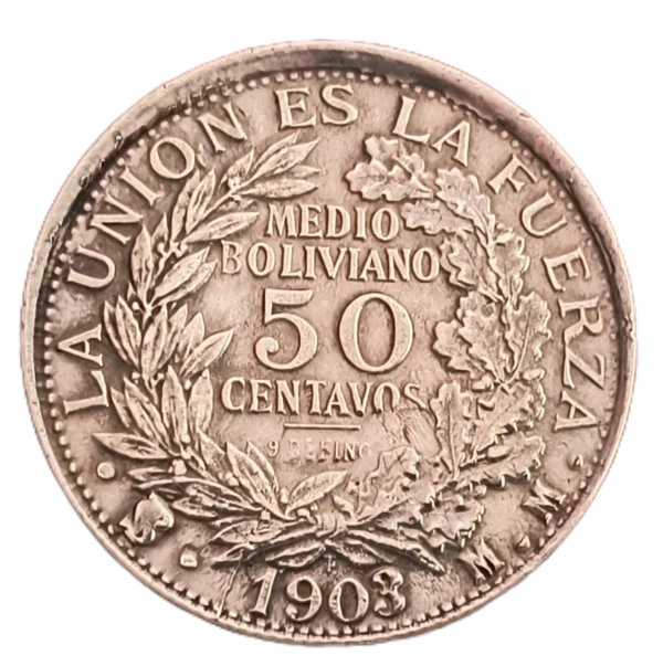 1/2 Boliviano 1903