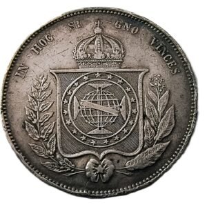 2000 Réis Brasil 1855 – Pedro II – reverso