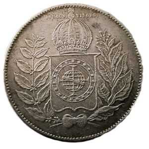 1000 Reis Brasil 1850 MBC+ reverso