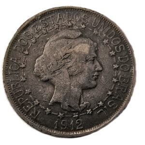 1000 Reis Brasil 1912 MBC reverso