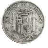 2 Pesetas 1870 18-74 BC+ Limpiada - Imagen 2