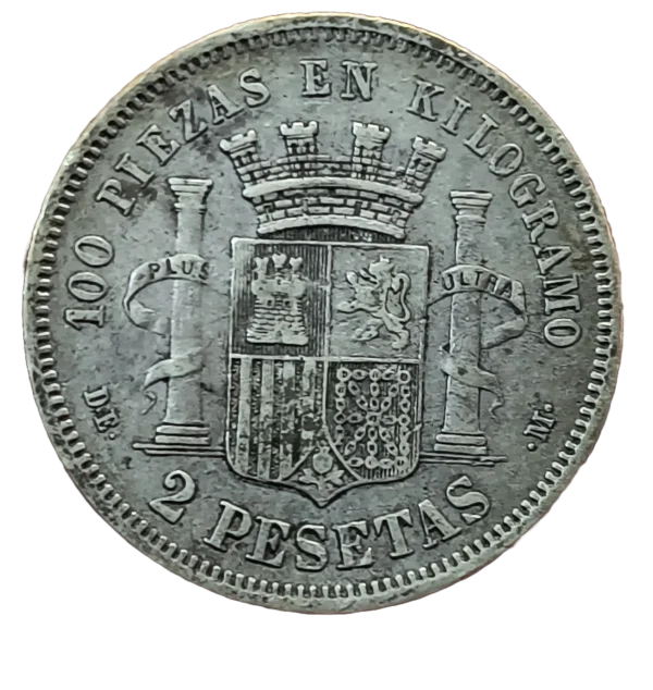 2 Pesetas 1870 18-74 MBC+ - Imagen 2