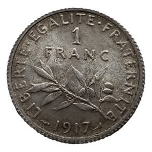 1 Franc Francia 1917 EBC+ reverso
