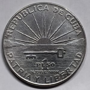 1 Peso Cuba 1953 MBC+ reverso