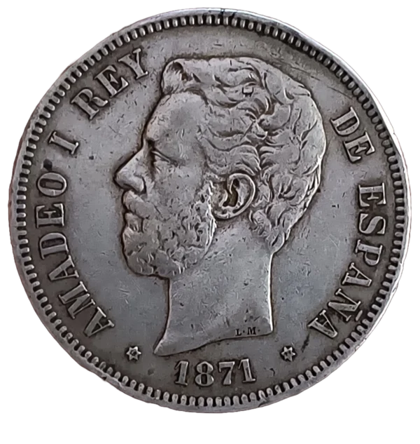 5 Pesetas 1871 18-71 MBC