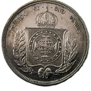500 Reis Brasil 1860 EBC+ reverso