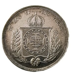 500 Reis Brasil 1861 EBC+ reverso
