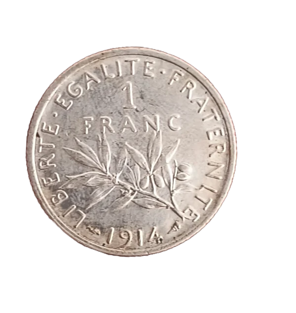 1 Franc Francia 1914 EBC- - Imagen 2