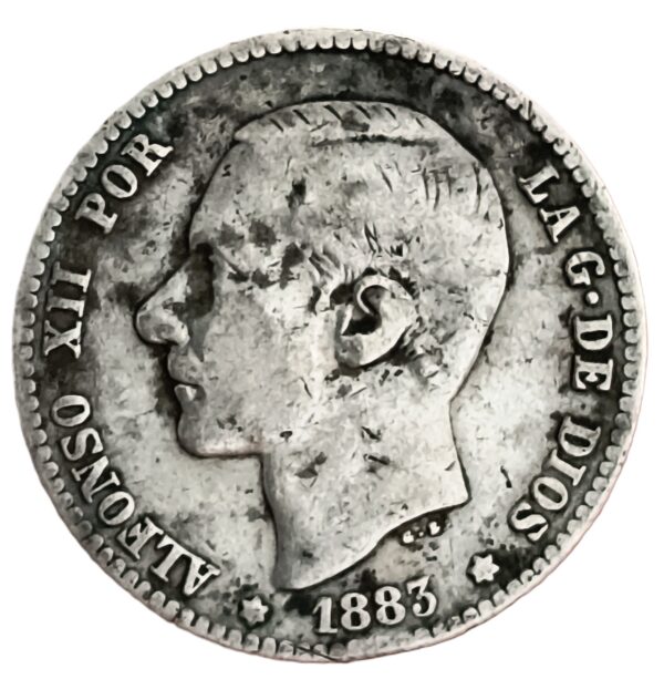1 Peseta España 1883 BC+