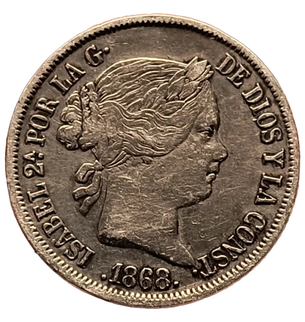 20 Centavos de Peso 1868 EBC-