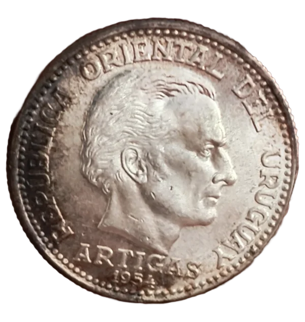 20 Centimos Uruguay 1954 SC - Imagen 2