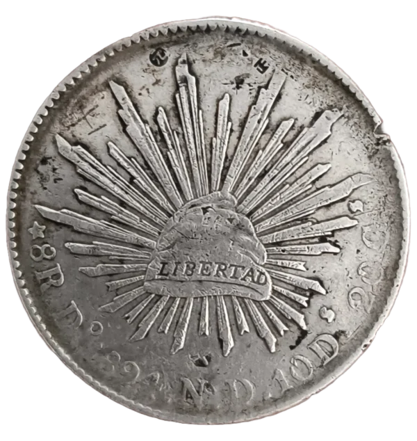 8 Reales 1894 Durango México MBC+