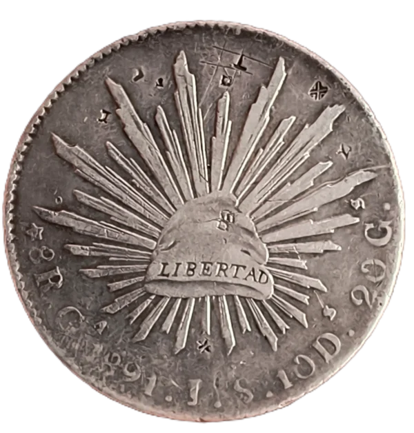 8 Reales 1894 Guadalajara México MBC-