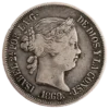 20 centavos de peso Filipinas 1868 Isabel II