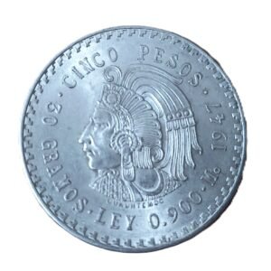 5 Pesos 1947 CUAUHTÉMOC EBC