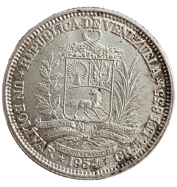 1 Bolívar Venezuela 1954 SC- - Imagen 2