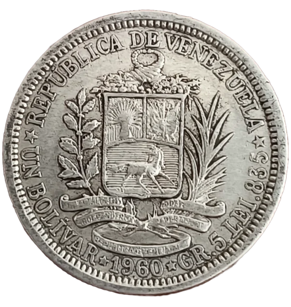 1 Bolívar Venezuela 1960 EBC - Imagen 2
