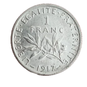 2 Francos Francia 1917 EBC reverso