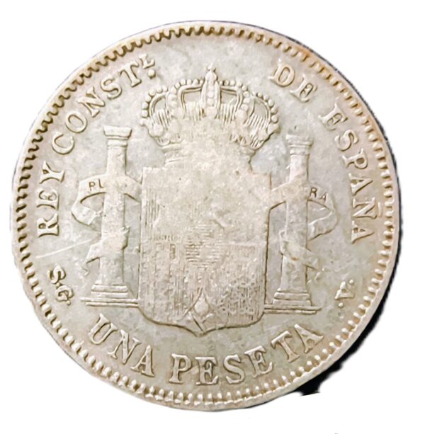 1 Peseta España 1899 BC - Imagen 2