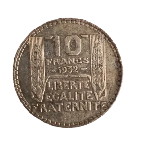 10 Francos Francia 1932 EBC reverso