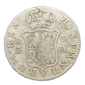 2 Reales Carlos III de España (Madrid) MBC- reverso