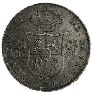 20 Centavos España (Manila) 1885 EBC- reverso