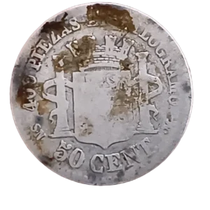 50 Céntimos 1870 RC reverso