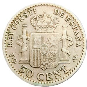 50 Céntimos de Peseta España 1904 EBC- reverso