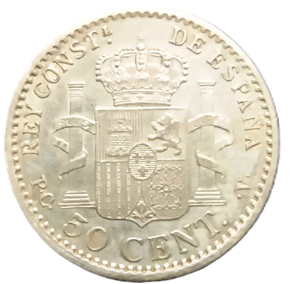 50 Céntimos de Peseta España 1904 USC- - Imagen 2