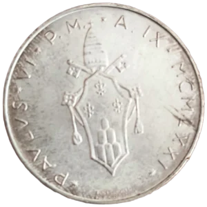 500 Liras Vaticano 1971 EBC+/SC- reverso