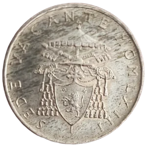 500 Liras Vaticano 1973 EBC+/SC- reverso