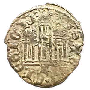 Cornado Reino de Castilla Enrique II reverso