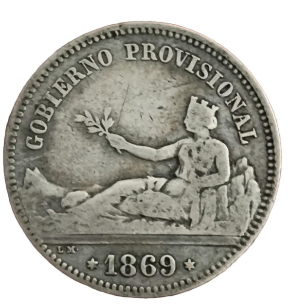 1 Peseta 1869 BC+