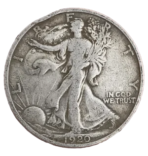 Estados Unidos 1/2 Dólar 1920 Plata MBC-