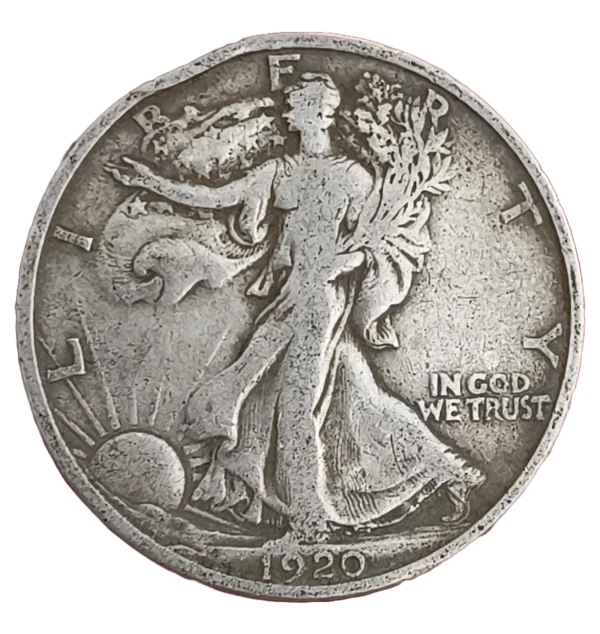 Estados Unidos 1/2 Dólar 1920 Plata MBC-