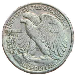 Estados Unidos 1/2 Dólar 1942 Plata MBC+ reverso