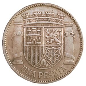 1 Peseta España 1933 MBC+/VF reverso