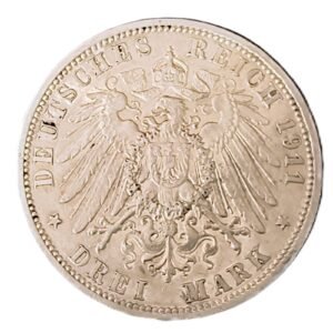 3 Mark Alemania William II 1911 A AU/EBC+ reverso