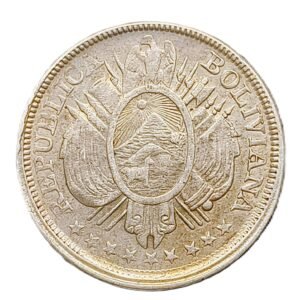 1/2 Boliviano Bolivia 1895 XF/EBC- reverso