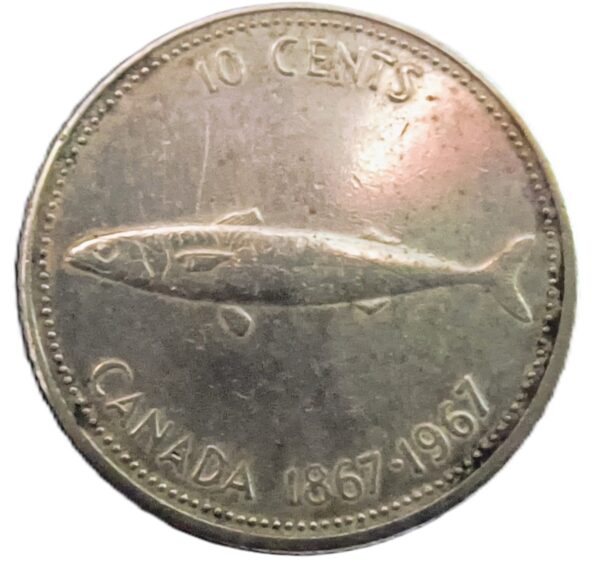 10 Centavos Confederation Canadá VF/MBC+ - Imagen 2