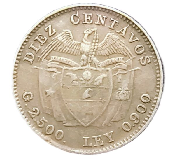 10 Centavos Colombia 1941 XF/EBC- - Imagen 2