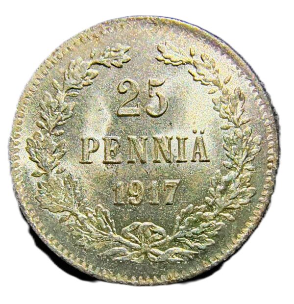 25 Pennia Finlandia 1917 SC/USC