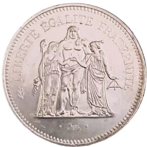 50 Francos Hercules plata