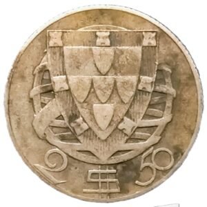 2.5 Escudos Portugal 1932 XF/EBC- reverso
