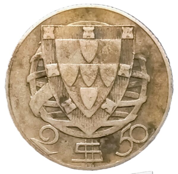 2.5 Escudos Portugal 1932 XF/EBC- - Imagen 2