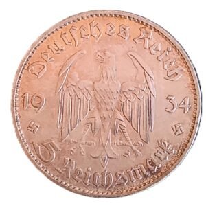 5 Reichsmark Iglesia de Potsdam reverso