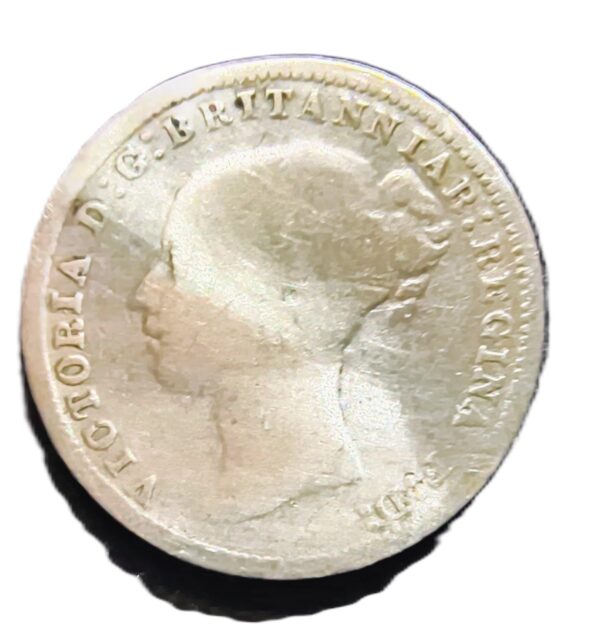 3 Pence Inglaterra 1876 F/BC