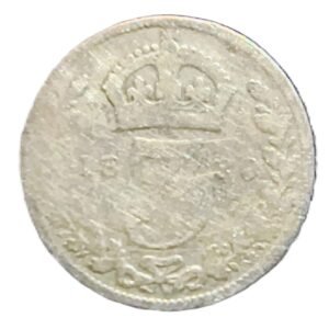 3 Pence Inglaterra 1889 F/BC reverso