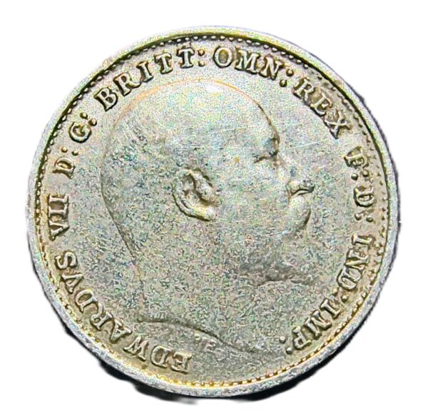 3 Pence Inglaterra 1905 AU/EBC