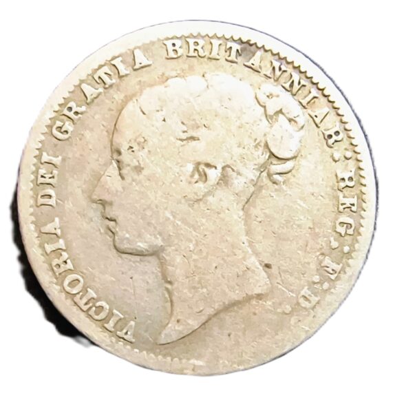 6 Pence Inglaterra 1875 VF/MBC